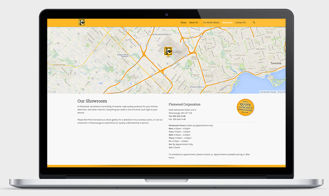 Flexwood Fine Cabinetry - Toronto Kitchen Designers - Web Design